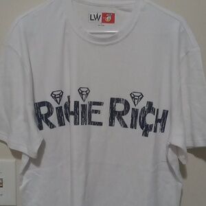 Men richie rich shirt size XL white